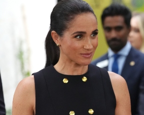 יודעת מה עובד לה: מייגן חשפה זרועות חטובות בשמלה מחמיאה